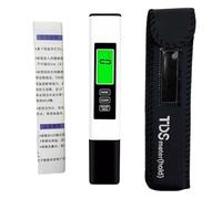 Kit di analisi dell'acqua potabile - Tester per acqua digitale ABS | Analizzatore portatile multiparametri, contatore tdss 4 in 1 per piscina, laboratorio, acquacoltura, acqua dolce