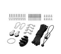 Kit di Ancoraggio per Canoa - in Metallo antiruggine, Set di Guide in Corda, Fissaggio Resistente alla corosione | Supporto per Gestione della deriva Tenuta Stretta per Avventure di Paddling