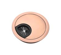 Kit di anelli da scrivania, Copriforo passacavo da scrivania, in lega di zinco, multicolore, in diverse misure, confezione 2(Red Bronze,60mm)