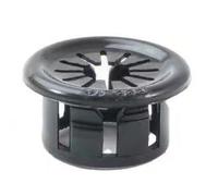 Kit di anelli da scrivania, Copriforo passacavo da scrivania in plastica, 16-100 mm, nero, confezione 10(16mm)