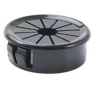 Kit di anelli da scrivania, Copriforo passacavo da scrivania in plastica, 16-100 mm, nero, confezione 10(100mm)