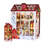 Kit di angolo di libro del festival - angolo di libro artigianale per le vacanze, decorazione per scaffale stagionale | inserto in miniatura a tema di Natale, decorazione per scaffale di puzzle di