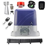 Kit di apertura del cancello, Heavy Duty 260. 0LBS. Apritazione automatica for cancelli scorrevole elettrico for porta da 1300 kg con porta in nylon 4M Telecomando WiFi opzionale(Kit 4)