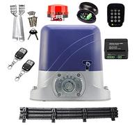 Kit di apertura del cancello, Heavy Duty 260. 0LBS. Apritazione automatica for cancelli scorrevole elettrico for porta da 1300 kg con porta in nylon 4M Telecomando WiFi opzionale(Kit 8)