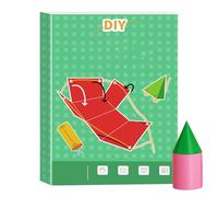 Kit di apprendimento interattivo di pull-string geometria 3D, modelli pop-up forms | Pratico strumento educativo per lo studio in classe Home Practice asili attività indoor per Sch