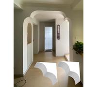 Kit Di Archi In Schiuma Kit di Modanature Ad Arco per Porte Commerciali, Confezione da 2, Kit di Cornici per Porte a Doppia Facciata, Arrotondate e Prefabbricate(Thk 22cm(8.7"),L 30x30cm(11.8x11.8"))