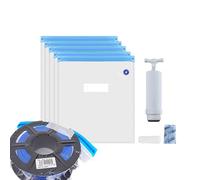 Kit di archiviazione per filamenti per stampante 3D, kit per asciugatrice a filamento, sacchetti per aspirapolvere Filamènt, per la polvere a compressione con pompa a mano, indicatore di