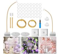 Kit di arco di palloncini regolabile, arco di palloncini di compleanno, arco di nozze con base riempita d'acqua, riutilizzabile per matrimoni, feste, battesimi di neonati e l