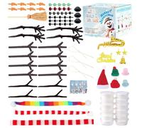 Kit di argilla essiccata all'aria - Kit di argilla essiccata all'aria per i | Artigianato per adulti | Argilla secca all'aria pupazzo di neve | Artigianato d'arte per, calze di Natale | Artigianato