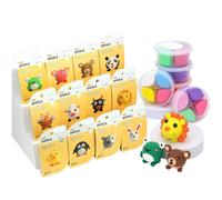 Kit Di Argilla Per Bambini Creativi - Temi Di Dessert Per Animali Domestici, Schiuma Di Rimbalzo Morbida, Stucco Modellistico Leggero | 12 Set Di Attività Artistiche D'arte In Stile, Strumenti