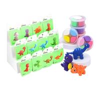 Kit Di Argilla Per Bambini Creativi - Temi Di Dessert Per Animali Domestici, Schiuma Di Rimbalzo Morbida, Stucco Modellistico Leggero | 12 Set Di Attività Artistiche D'arte In Stile, Strumenti