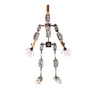 Kit di Armature Stop Motion, Kit di Figurine in Metallo da Fai da Te da 12cm a 18cm, Acciaio Inossidabile Durevole, per Il Disegno di Personaggi Animati del burattino Stop Motion,12CM