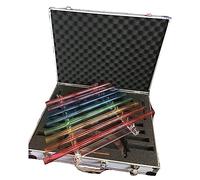 Kit Di Arpa Di Cristallo, 8 Note C5 D5 E5 F5 G5 A5 B5 C6, For La Terapia Del Suono Curativa, Strumento Musicale Curativo Perfetto, Con Valigia In Alluminio(440HZ)