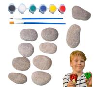 Kit di arte della pittura rock, kit di pittura in pietra per le,forniture artistiche per i | Artigianato per ragazze, kit di decorazione rock, set creativo completo per lo sviluppo di