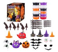 Kit di Artigianato di Zucca di Halloween | Artigianato Autunno Con Argilla Per Halloween E Bambini,Materiale Modellato Giocattoli Educativi Scuola Bambini