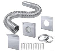 Kit di aspirazione aria per stufa a pellet, 5,1 x 152,4 cm, pannello di ventilazione per ventola dell'aria fredda, migliora l'efficienza della combustione Kit di ventilazione Stufe a pellet