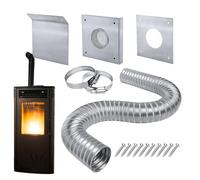 Kit Di Aspirazione Stufa A Pellet, Accessori Per Camino E Stufa Resistenti Al Calore - Kit Di Aspirazione Aria Robusto, Set Di Strumenti Per Camino, Progettazione Di Ventilazione Po