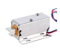 Serratura elettromagnetica, kit di assemblaggio mini serratura elettromagnetica 12V DC Hardware per porta finestra Cassetto armadio Solenoide elettrico Serratura elettrica Serratura elettrica Solenoid