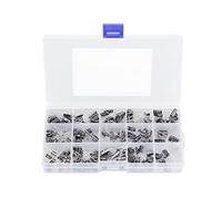 Kit di assortimento di condensatori elettrolitici da 215 pezzi a 15 valori, gamma 0,1 uF? 330 uF Condensatore a conduttori radiali in alluminio con scatola di immagazzinaggio Componente