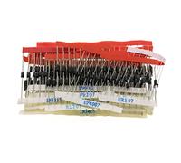 Kit di assortimento di diodi 200 pcs Switching rapido Switching Schottky Rectifier Set assortito elettronico per gli appassionati di elettronica Progetti fai - -te e riparazione