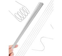 Kit di assortimento di filo rigido dritto in acciaio inossidabile da 50 cm, 0,2-1,5 mm, in acciaio inossidabile (20 pezzi)(0.8mm)