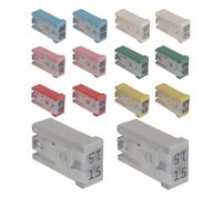 Kit Di Assortimento Di Fusibili Per Automobili - Set Di Fusibili A Cartuccia A Fessura Portatile | Kit Di Fusibil Elettrici Automatici Resistenti Con Più Scelte Di Amperaggio Per Auto, Camion, SUV, C
