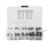 Kit di Assortimento di Inserti per Riparazione Filettatura con Manicotto per Vite in Filo di Acciaio Inossidabile 60 Pezzi 304 Resistenza della Connessione Filettata Forte e