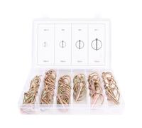 Kit di assortimento di perni di Camion 50 Pezzi, perni del Trattore con in Servizio Pesante con Pin di Ganci a 3 Punti Rotondi Multipli per rimorchi, Camion, falciatrici