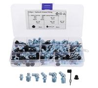 Kit di assortimento di raccordi per grasso da 120 pezzi con tappi per raccordi
