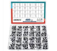 Kit di assortimento di transistor 24 valori 480 pezzi Transistori PNP NPN S9012 S9013 S9017 S9015 S9018 2N2222 S8050 S8550 SS8050 SS8550 2N5551 2N5401 2N3904 2N3906 C1815 A1015 C945 A733 A42 A92 BC547
