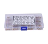 Kit di assortimento in ceramica Klatata 450pcs - 10pf -100nf 15 Value Multi -Layer Condensatore con scatola di stoccaggio per progetti elettronici