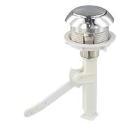 Kit di aste a pulsante in plastica per applicazioni di serbatoi WC separati, funziona con standard standard di spaziatura dei fori del coperchio della cisterna