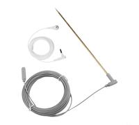 Kit di aste di messa a terra in rame da 30 cm con cavo di messa a terra da 16 m per tappetini di messa a terra, fogli, facile installazione, sistema di protezione di sicurezza elettrica