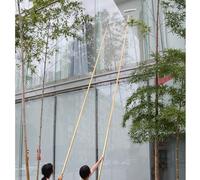 Kit di aste in titanio per la pulizia delle finestre, lunghezza regolabile da 19 a 9,4 m, include spatola e raschietto, ideale per finestre alte efficienti per il lavaggio di finestre