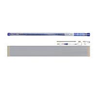 Kit di aste passacavi e accessori Faithfull - 10 metri, 4 mm Ø - Kit di trazione da 15 pezzi con 10 aste in fibra di vetro da 1000 mm, sonda di trazione e tubo di stoccaggio