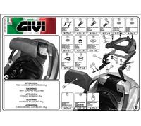 Kit di attacchi specifico PIAGGIO Mp3 125-250-300-400 2006 2007 2008 SR134M GIVI