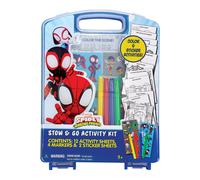 Kit di attivit Stow & Go di Spidey e i suoi fantastici amici, set di 17 pezzi per l'arte da viaggio, giocattoli per bambini in et prescolare da