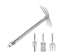 Kit di attrezzi da giardinaggio,Aeratore per pavimenti in acciaio inossidabile | Set portatile di 4 strumenti per prato, balcone, terrazza con ventilazione del suolo e paesaggistica all'aperto