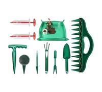 Kit Di Attrezzi Da Giardino Completo Di Seminatore Manuale - Spargiatore Manuale Per Orto - Tappetino Per Rinvaso Piante | Per La Piantumazione Di Piantine Verdura Pepe Fiori Prato Coltivazione In Int