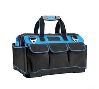 Kit di attrezzi focalizzato sui meccanici con supporto base, guscio Oxford 600D, scomparto principale da 40,6 cm e manico antiscivolo (45,7 cm)