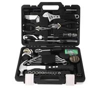 Kit di attrezzi hardware con cricchetto in acciaio legato e chiavi combinate - Pinze punte e bussole per cacciavite per manutenzione meccanica - 10 bussole metriche da 4 mm a 13