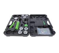 Kit di attrezzi idraulici in rame per tubi in rame da 3/8 a 1-1/8", include strumento di sbavatura, tagliatubi e 7 teste espansori