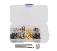 Kit di attrezzi per anelli di tenuta Set di occhielli in ferro e rame multicolore con costruzione robusta con scatola portaoggetti, pantaloni, borse, cappelli, cinture