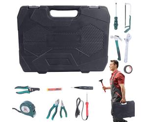 Kit di attrezzi per auto - 39 pezzi portatile e multiuso | set di attrezzi per la casa | per viaggio su strada furgone SUV barche da campeggio