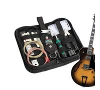Kit di Attrezzi per Chitarra Elettrica Pulizia delle Corde per Strumenti | Set di Utensili per la Regolazione della Chitarra Per Musicisti Liutaio Basso Elettrico Ukulele Banjo Strumenti