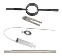 Kit di attrezzi per compressore a molla forcella in alluminio per moto, per servizio forcella invertita, capacità di iniezione dell'olio e funzionalità di deflazione dell'aria (D)
