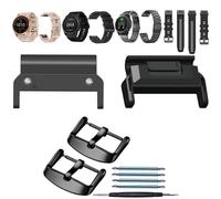 Kit di attrezzi per connettore cinturino orologio da 22 mm, adatto per Garmin Fenix 7X/6X GPS/6X GPS/6X Pro/5x GPS/Fenix 8 Pro (51 mm), 2 connettori adatti per COROS VERTIX 2, T-Rex Ultra 2 (51 mm