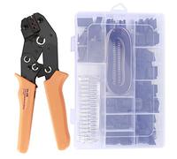 Kit di attrezzi per crimpare Pinza per cricchetto a cricchetto Terminali Set Utensili manuali professionali per elettricisti 0,1 1,0 mm per connettori elettrici isolanti Materiale