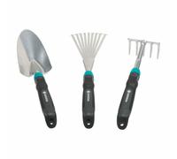 Kit di attrezzi per il giardinaggio Gardena Blu/Nero Acciaio [3 Unità]