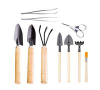 Kit di Attrezzi per il Giardinaggio Per Piantumazione Da 10 Pezzi | Attrezzi Manuali Da Piantumazione per Patii, Verande, Cortili, Balconi, Terrazze e Sentieri Estern